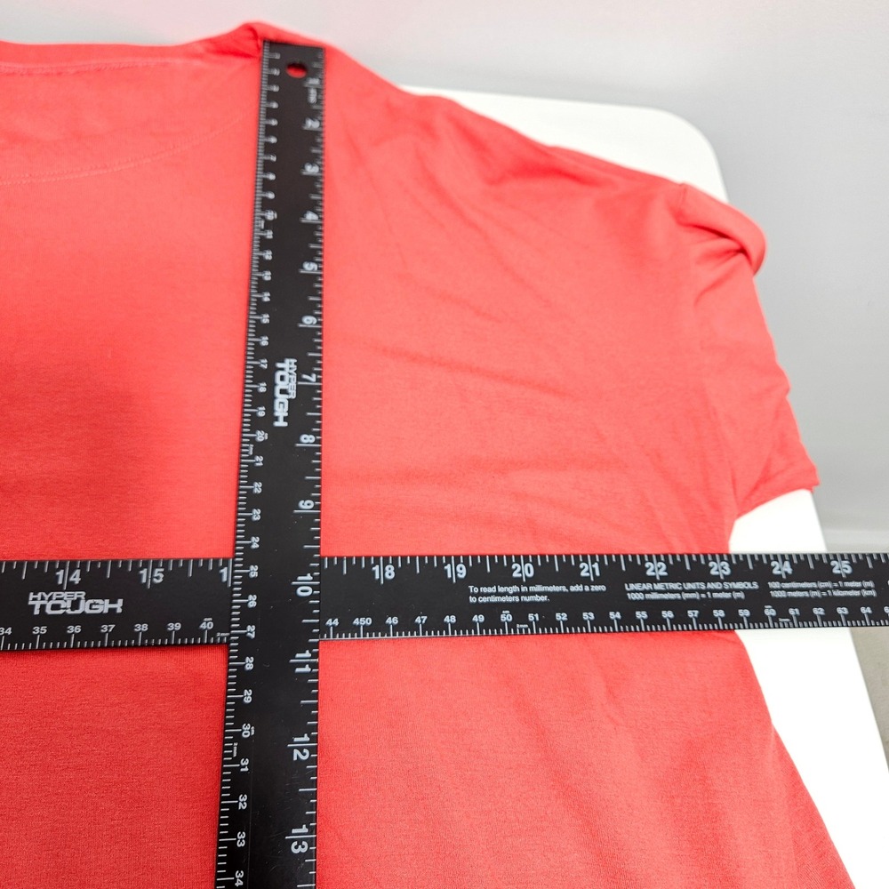Eileen Fisher Womens Jersey Knit Top Minimalist Relaxed Capsule Coral Orange L - Picture 7 of 9